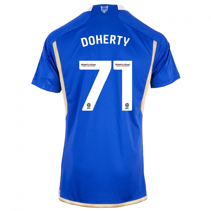 Kandiny Heren Arlo Doherty #71 Koningsblauw Thuisshirt Thuistenue 2023/24 T-Shirt België