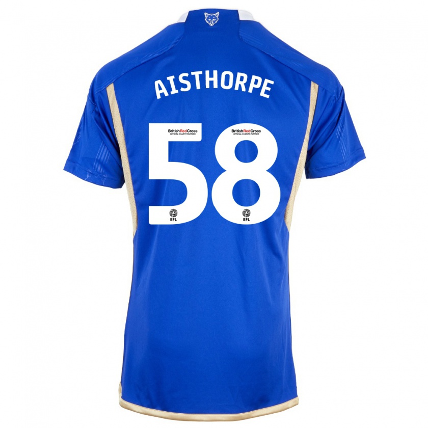 Kandiny Heren Bailey Aisthorpe #58 Koningsblauw Thuisshirt Thuistenue 2023/24 T-Shirt België