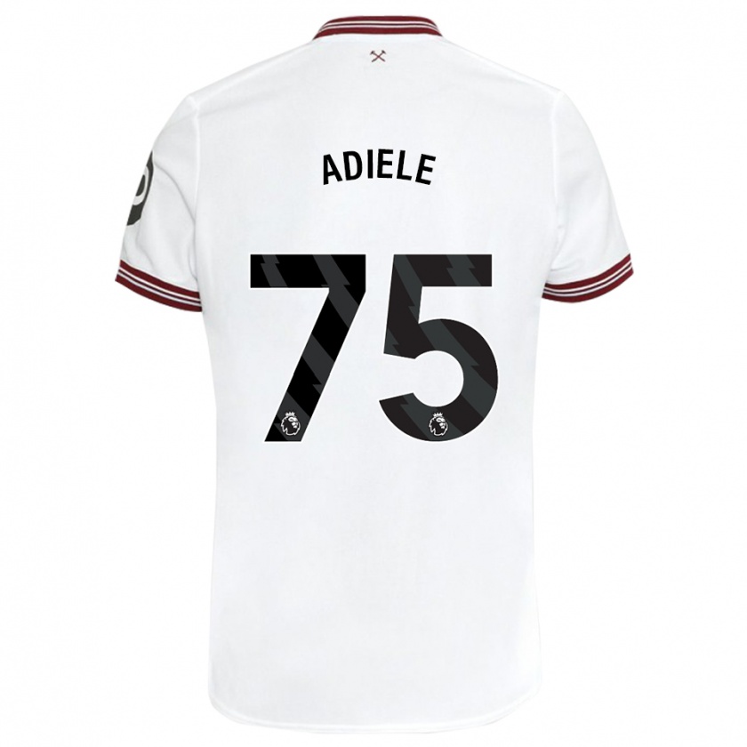 Kandiny Heren Emeka Adiele #75 Wit Uitshirt Uittenue 2023/24 T-Shirt België