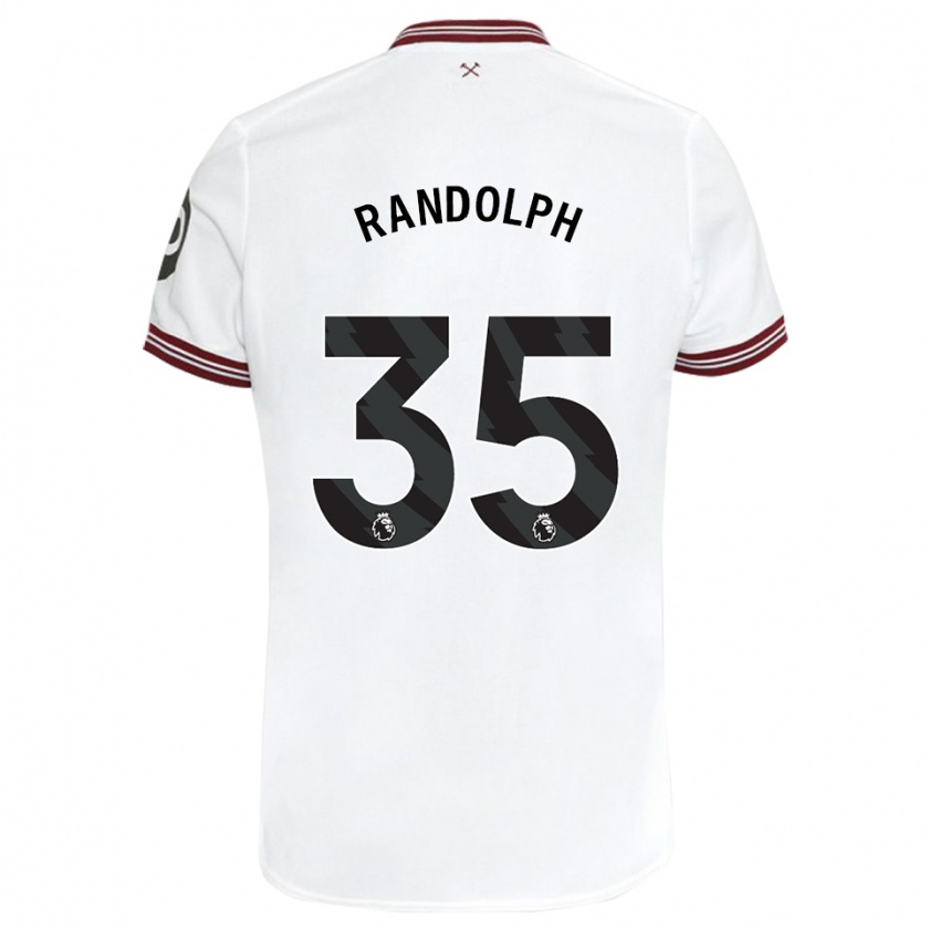 Kandiny Heren Darren Randolph #35 Wit Uitshirt Uittenue 2023/24 T-Shirt België