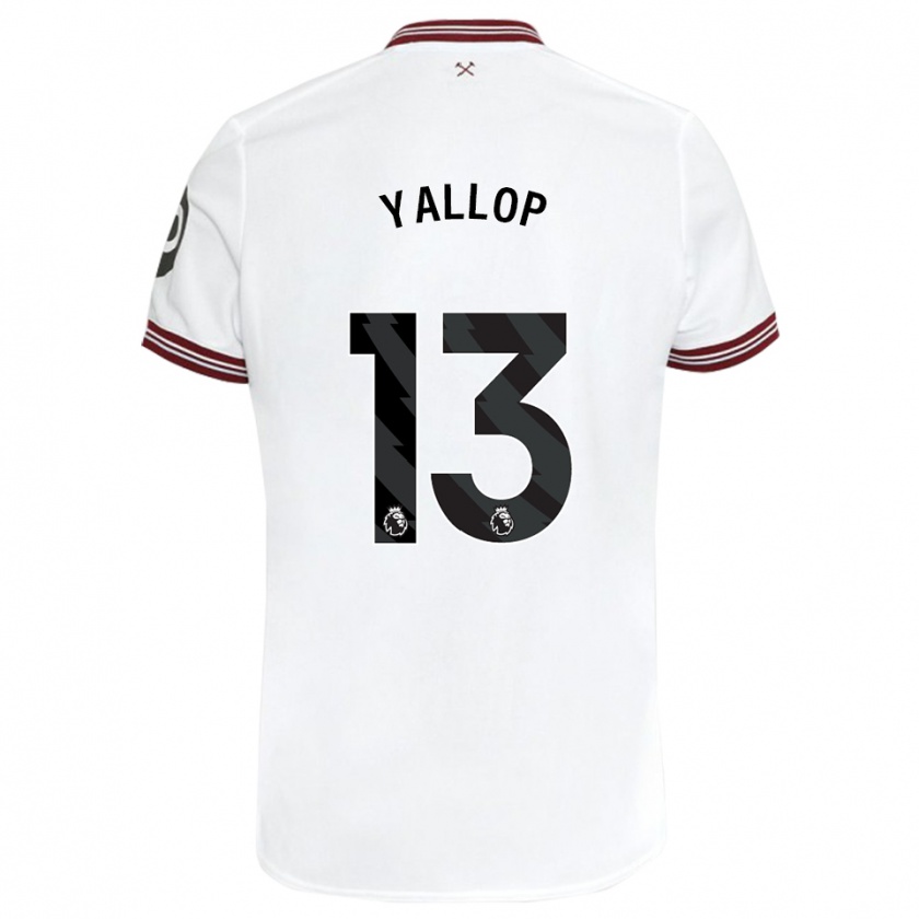 Kandiny Herren Tameka Yallop #13 Weiß Auswärtstrikot Trikot 2023/24 T-Shirt Österreich