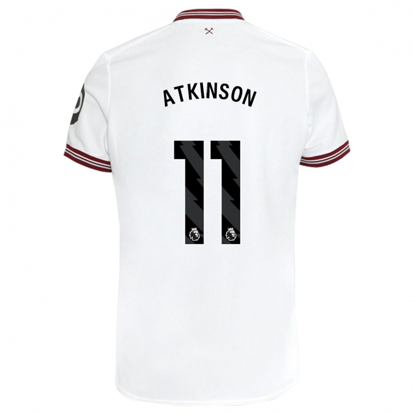 Kandiny Uomo Maglia Izzy Atkinson #11 Bianco Kit Gara Away 2023/24 Maglietta