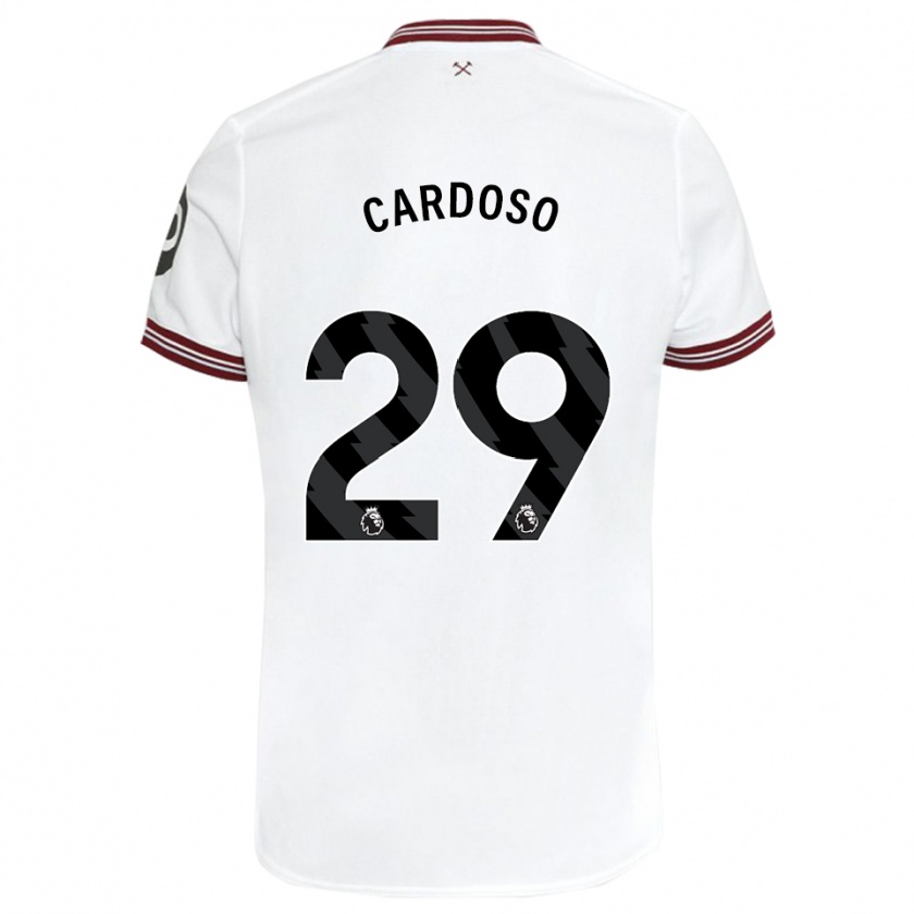 Kandiny Herren Goncalo Cardoso #29 Weiß Auswärtstrikot Trikot 2023/24 T-Shirt Österreich