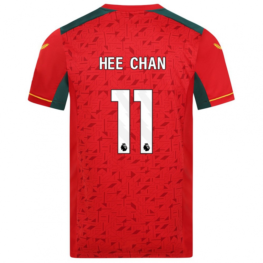 Kandiny Hombre Camiseta Hee-Chan Hwang #11 Rojo 2ª Equipación 2023/24 La Camisa