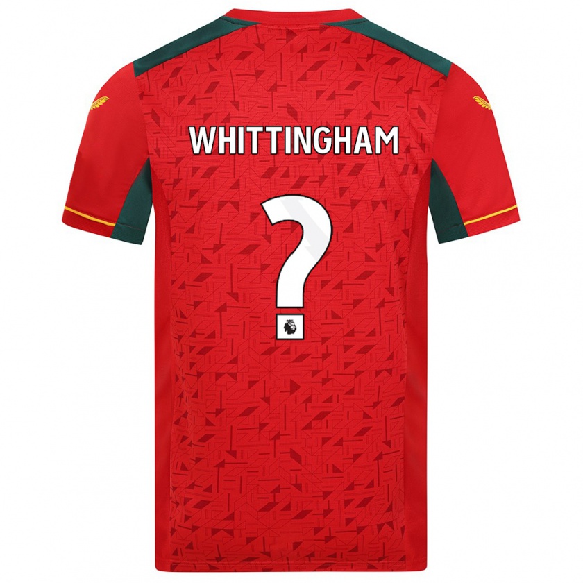 Kandiny Uomo Maglia Matthew Whittingham #0 Rosso Kit Gara Away 2023/24 Maglietta