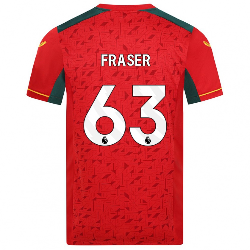 Kandiny Heren Nathan Fraser #63 Rood Uitshirt Uittenue 2023/24 T-Shirt België