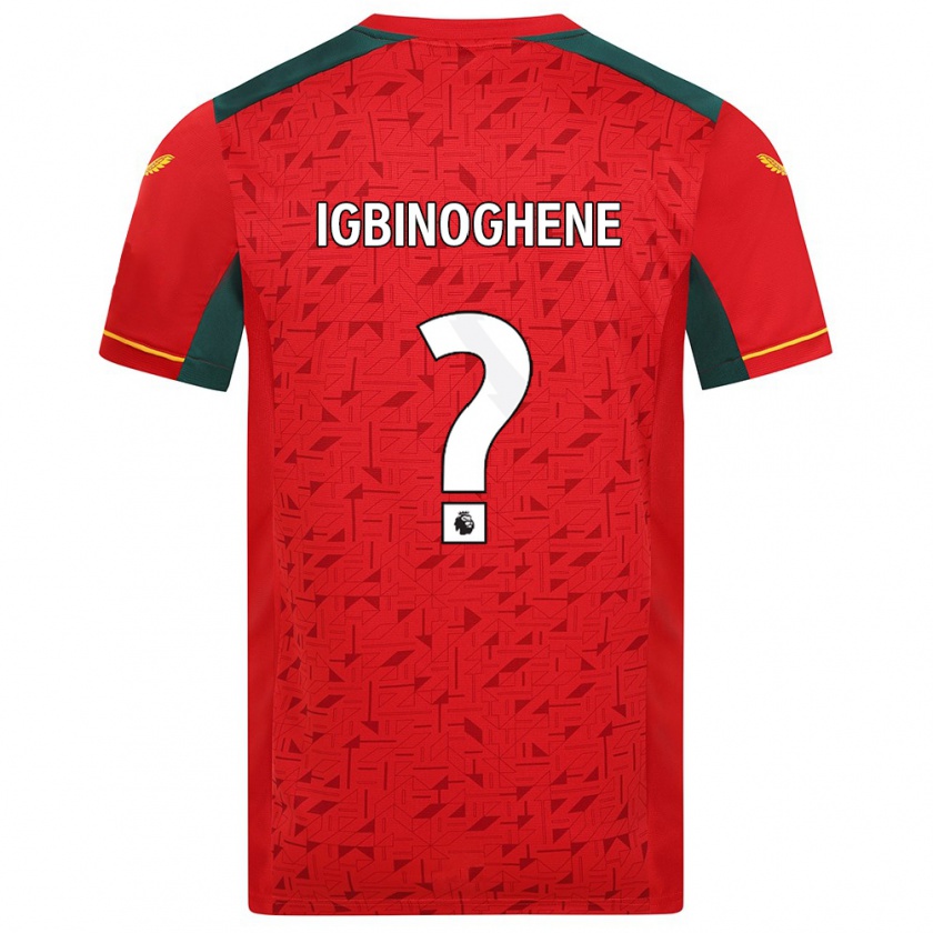 Kandiny Hombre Camiseta Testimony Igbinoghene #0 Rojo 2ª Equipación 2023/24 La Camisa