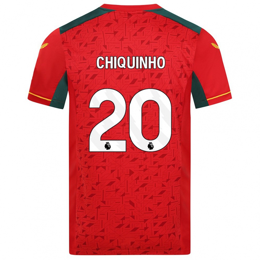 Kandiny Uomo Maglia Chiquinho #20 Rosso Kit Gara Away 2023/24 Maglietta