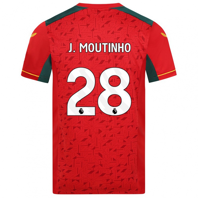 Kandiny Hombre Camiseta Joao Moutinho #28 Rojo 2ª Equipación 2023/24 La Camisa