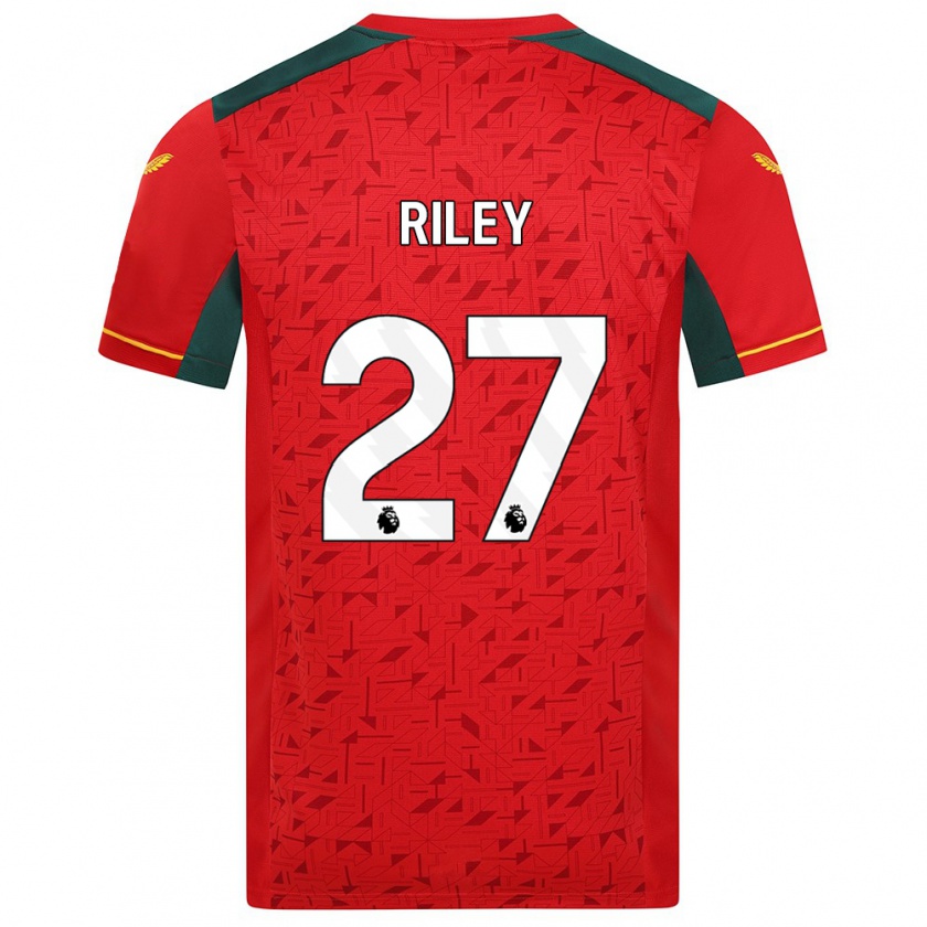 Kandiny Uomo Maglia Lauren Riley #27 Rosso Kit Gara Away 2023/24 Maglietta