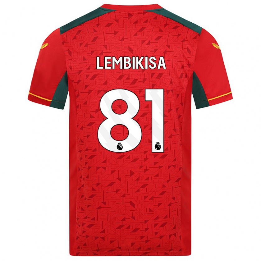 Kandiny Hombre Camiseta Dexter Lembikisa #81 Rojo 2ª Equipación 2023/24 La Camisa