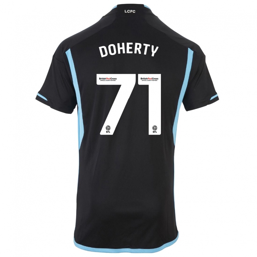 Kandiny Uomo Maglia Arlo Doherty #71 Nero Kit Gara Away 2023/24 Maglietta