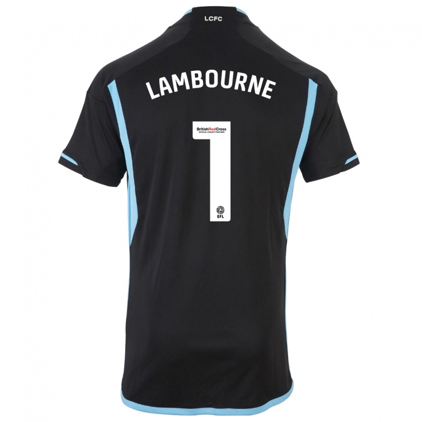 Kandiny Uomo Maglia Demi Lambourne #1 Nero Kit Gara Away 2023/24 Maglietta