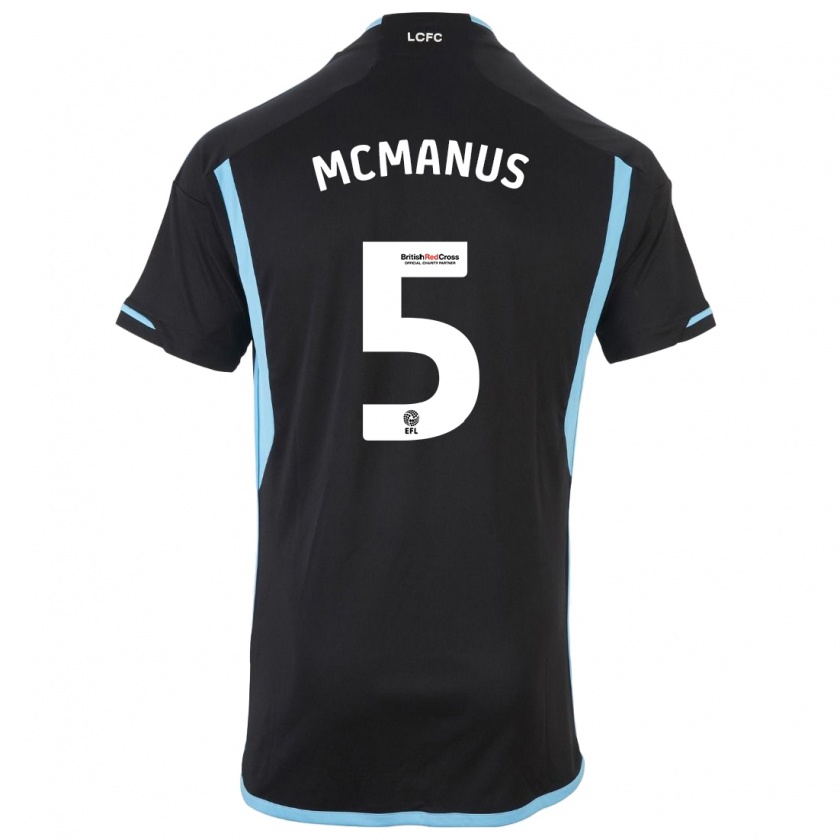 Kandiny Uomo Maglia Abbie Mcmanus #5 Nero Kit Gara Away 2023/24 Maglietta