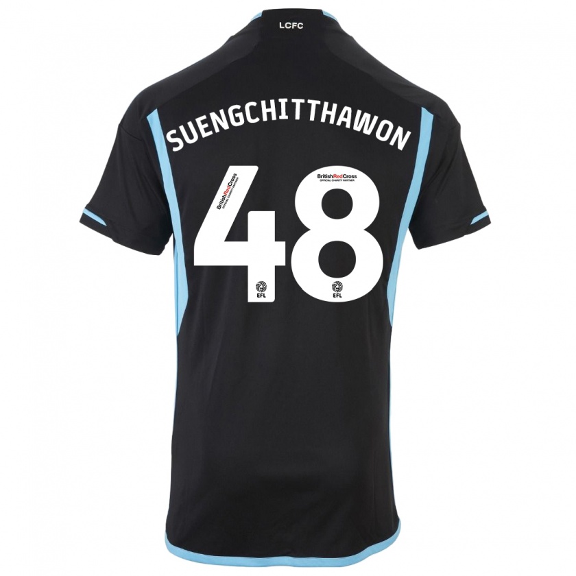 Kandiny Herren Thanawat Suengchitthawon #48 Schwarz Auswärtstrikot Trikot 2023/24 T-Shirt Österreich