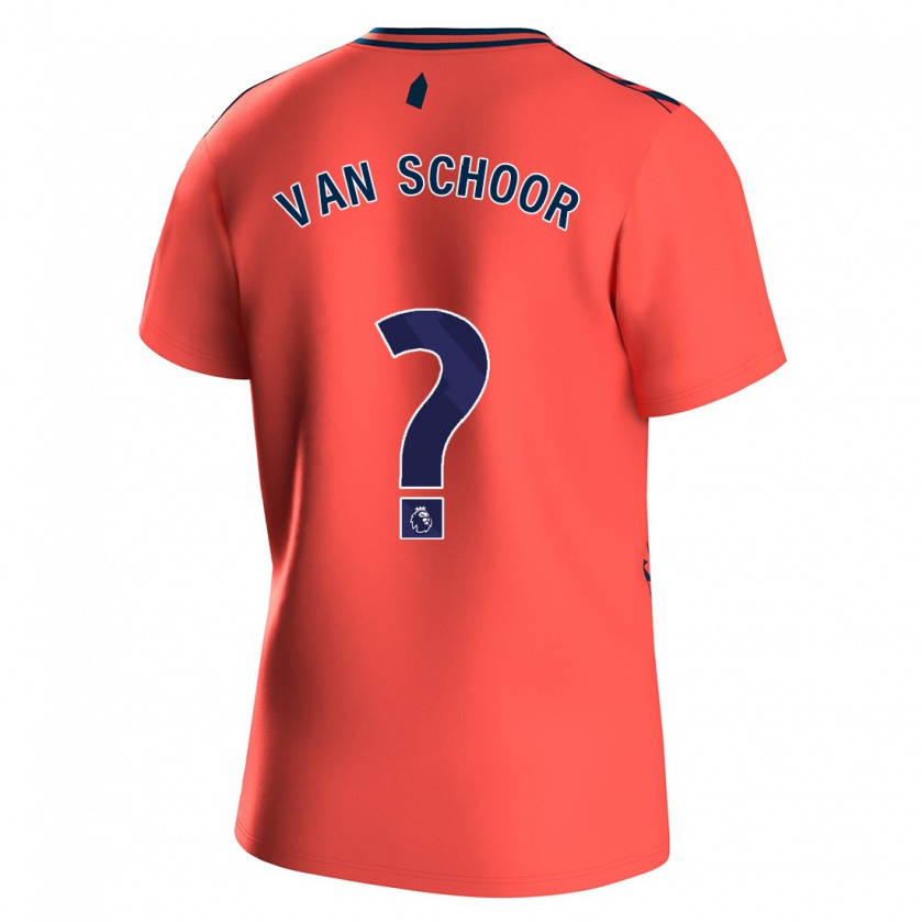 Kandiny Heren Joshua Van Schoor #0 Koraal Uitshirt Uittenue 2023/24 T-Shirt België