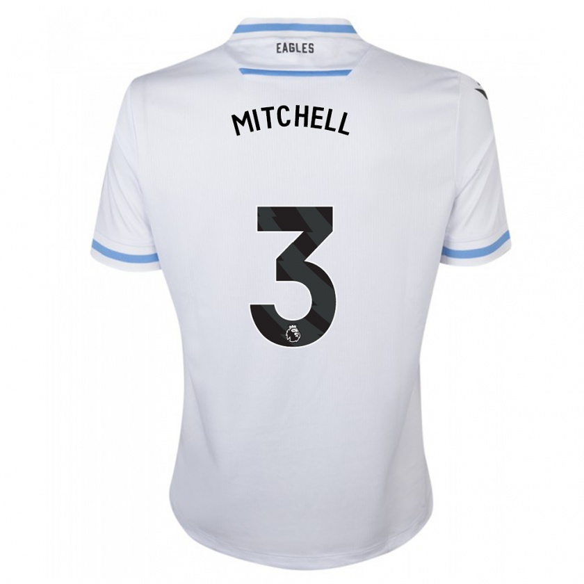 Kandiny Hombre Camiseta Tyrick Mitchell #3 Blanco 2ª Equipación 2023/24 La Camisa