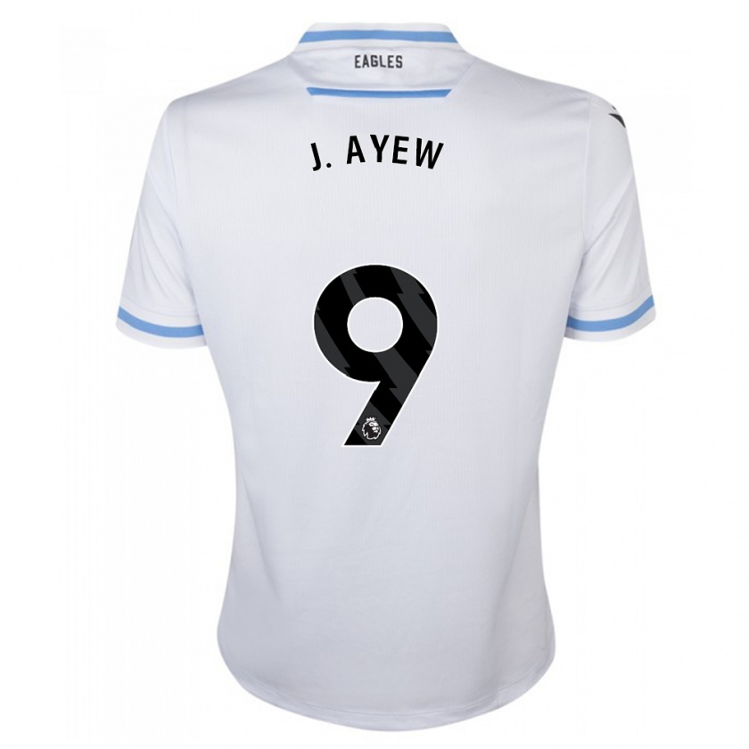 Kandiny Heren Jordan Ayew #9 Wit Uitshirt Uittenue 2023/24 T-Shirt België