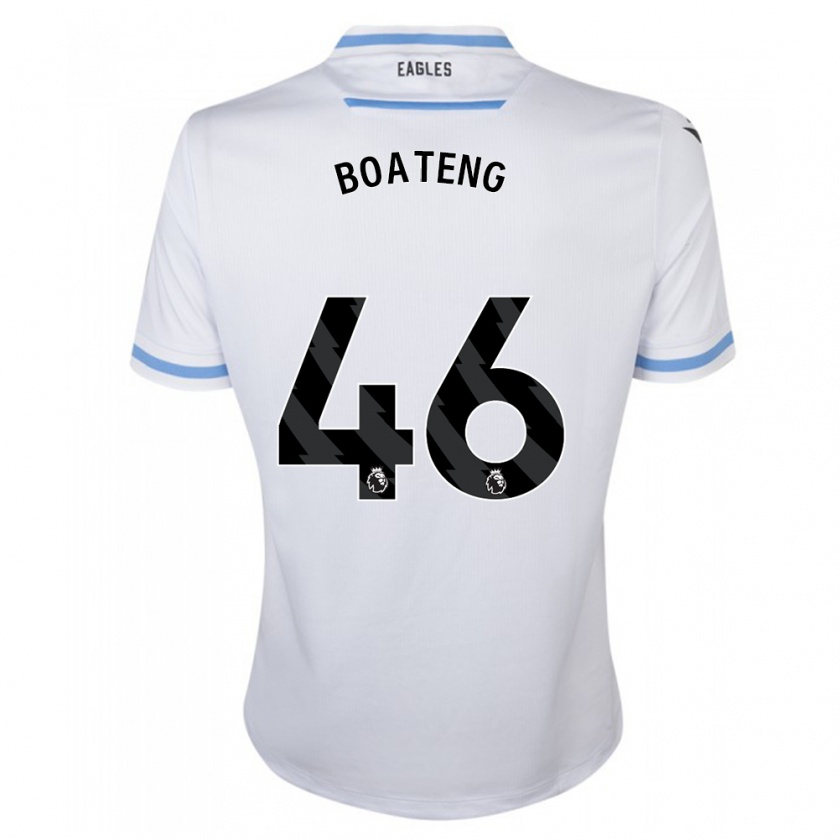 Kandiny Heren Malachi Boateng #46 Wit Uitshirt Uittenue 2023/24 T-Shirt België