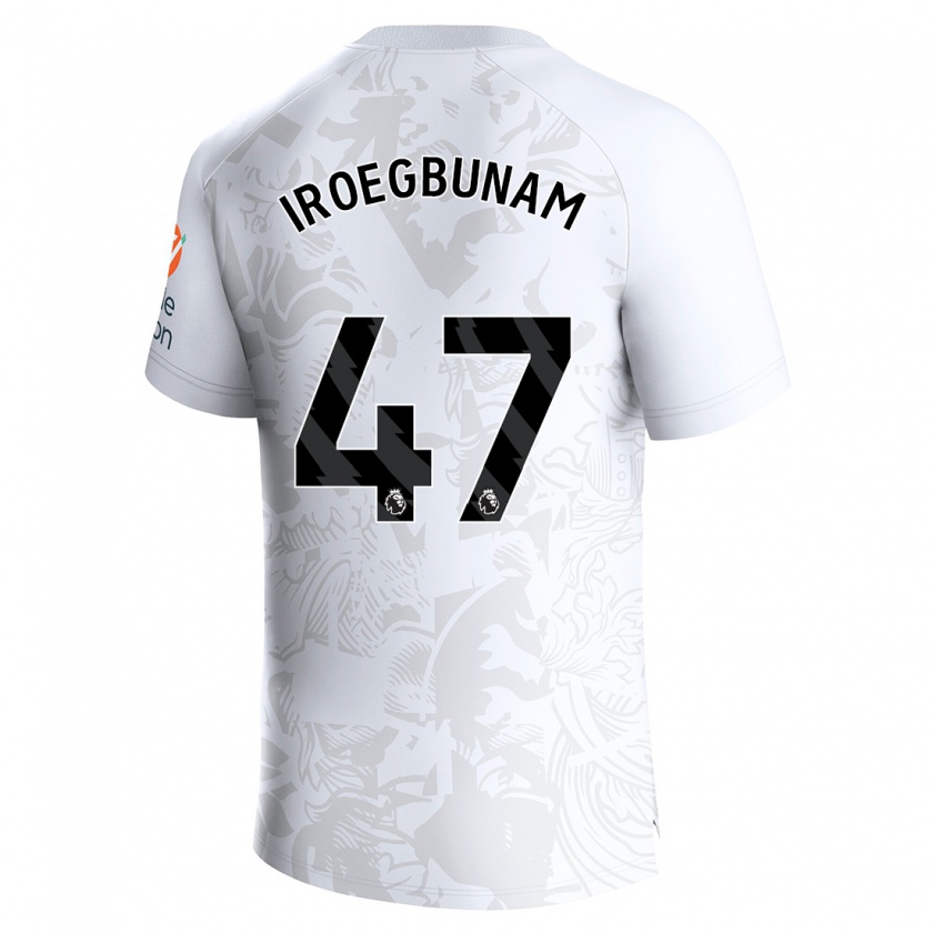 Kandiny Herren Tim Iroegbunam #47 Weiß Auswärtstrikot Trikot 2023/24 T-Shirt Österreich