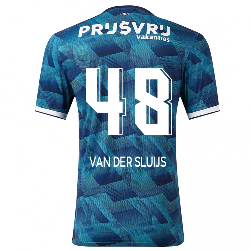 Kandiny Herren Joep Van Der Sluijs #48 Blau Auswärtstrikot Trikot 2023/24 T-Shirt Österreich