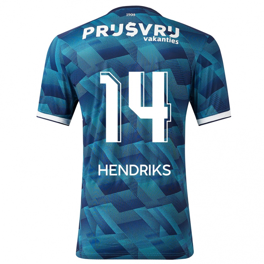 Kandiny Herren Kim Hendriks #14 Blau Auswärtstrikot Trikot 2023/24 T-Shirt Österreich