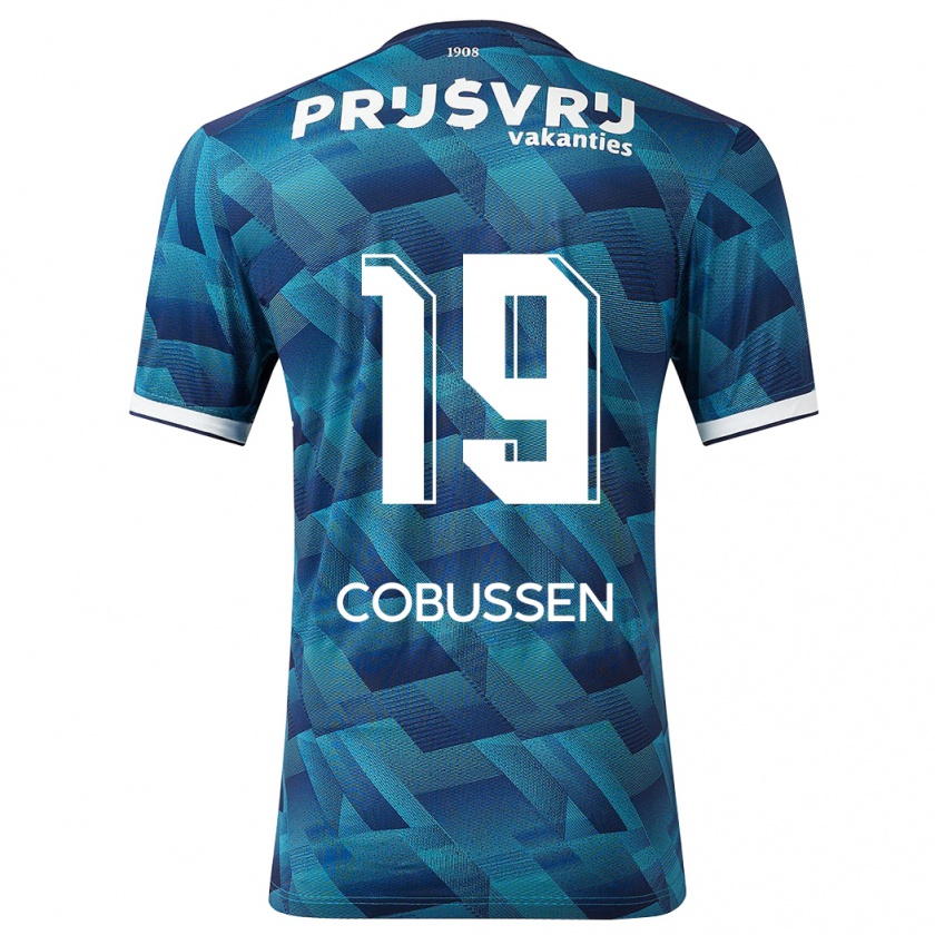 Kandiny Uomo Maglia Sophie Cobussen #19 Blu Kit Gara Away 2023/24 Maglietta