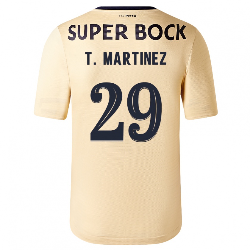 Kandiny Heren Toni Martínez #29 Beige-Gouden Uitshirt Uittenue 2023/24 T-Shirt België