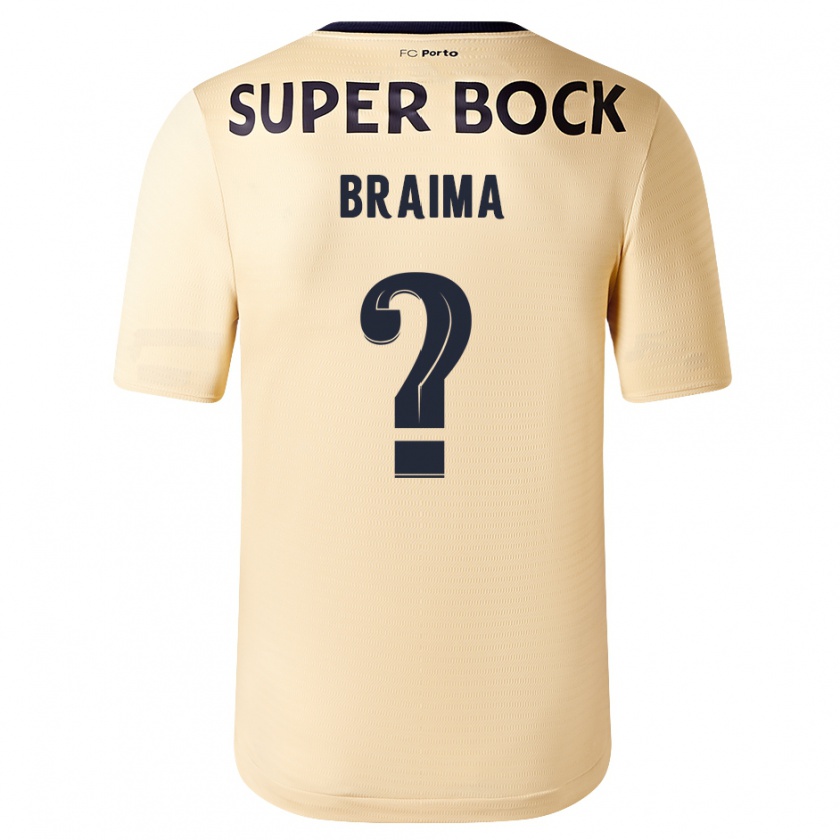 Kandiny Herren Braima #0 Beige-Gold Auswärtstrikot Trikot 2023/24 T-Shirt Österreich