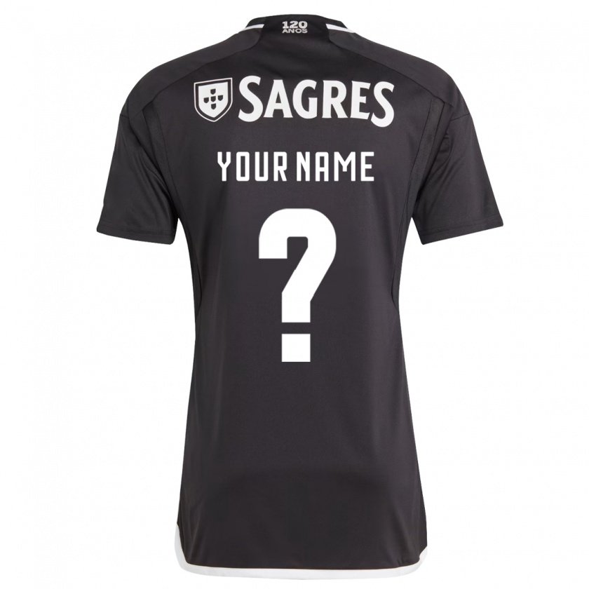 Kandiny Uomo Maglia Il Tuo Nome #0 Nero Kit Gara Away 2023/24 Maglietta