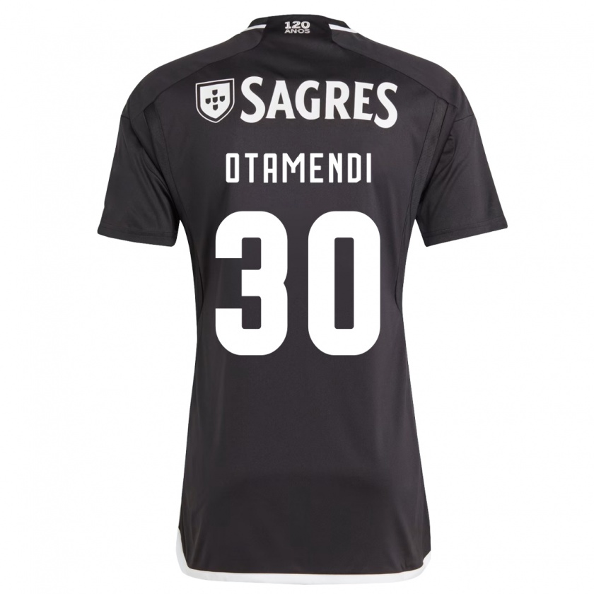 Kandiny Herren Nicolás Otamendi #30 Schwarz Auswärtstrikot Trikot 2023/24 T-Shirt Österreich