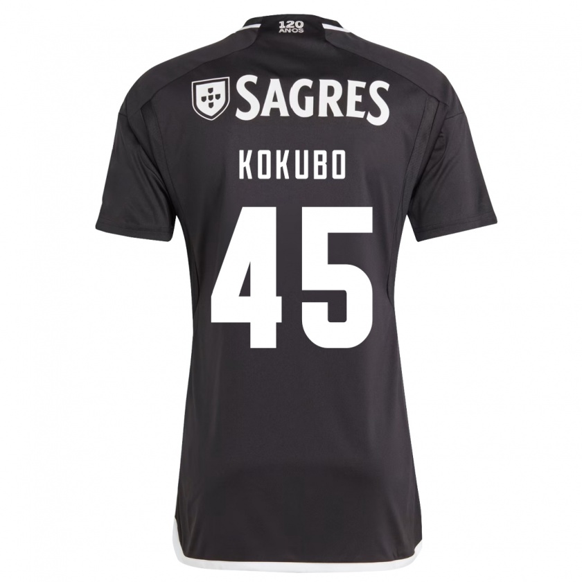 Kandiny Hombre Camiseta Leo Kokubo #45 Negro 2ª Equipación 2023/24 La Camisa