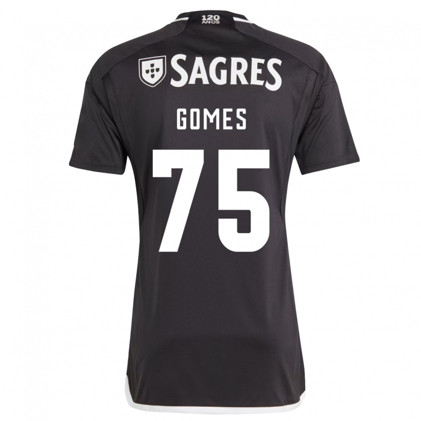 Kandiny Heren André Gomes #75 Zwart Uitshirt Uittenue 2023/24 T-Shirt België