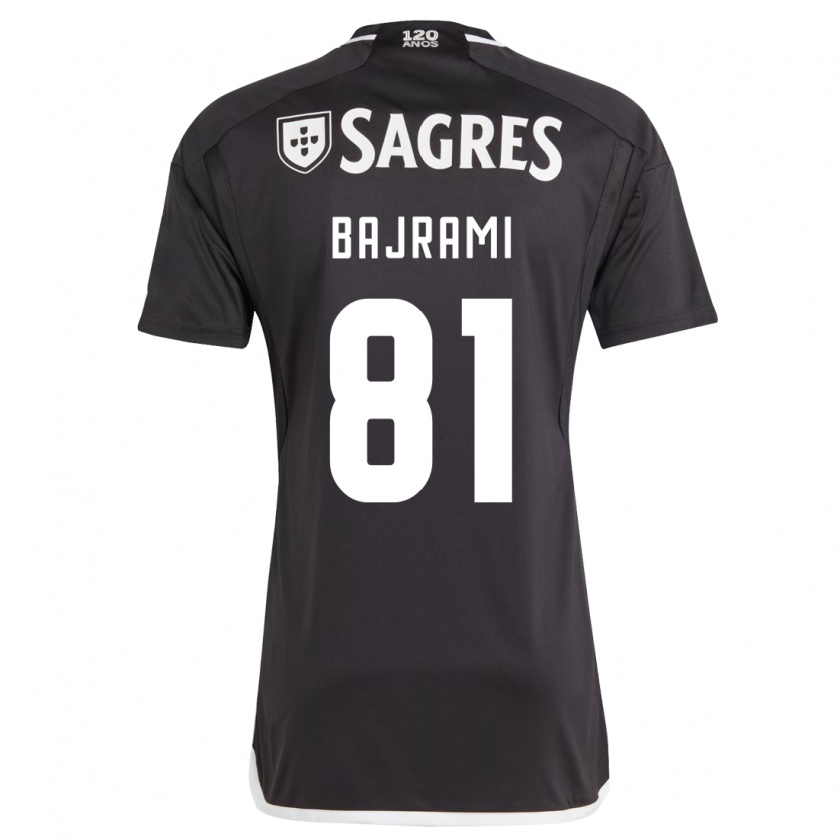 Kandiny Hombre Camiseta Adrian Bajrami #81 Negro 2ª Equipación 2023/24 La Camisa