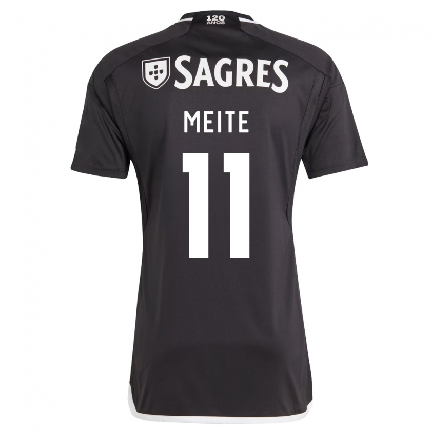 Kandiny Hombre Camiseta Soualiho Meite #11 Negro 2ª Equipación 2023/24 La Camisa