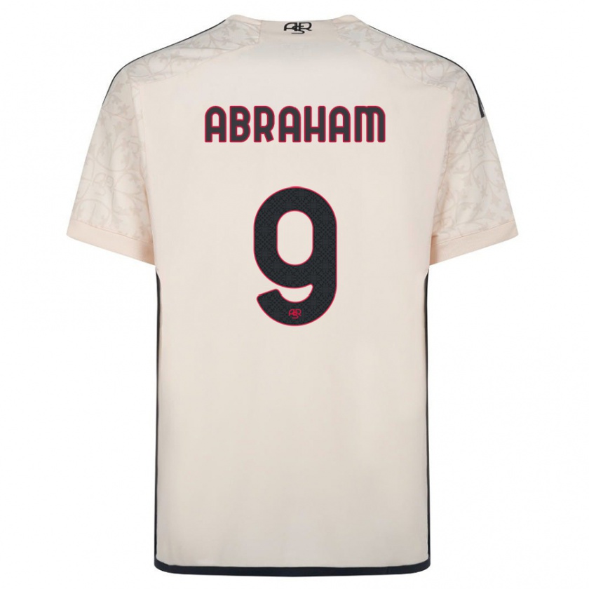 Kandiny Herren Tammy Abraham #9 Cremefarben Auswärtstrikot Trikot 2023/24 T-Shirt Österreich