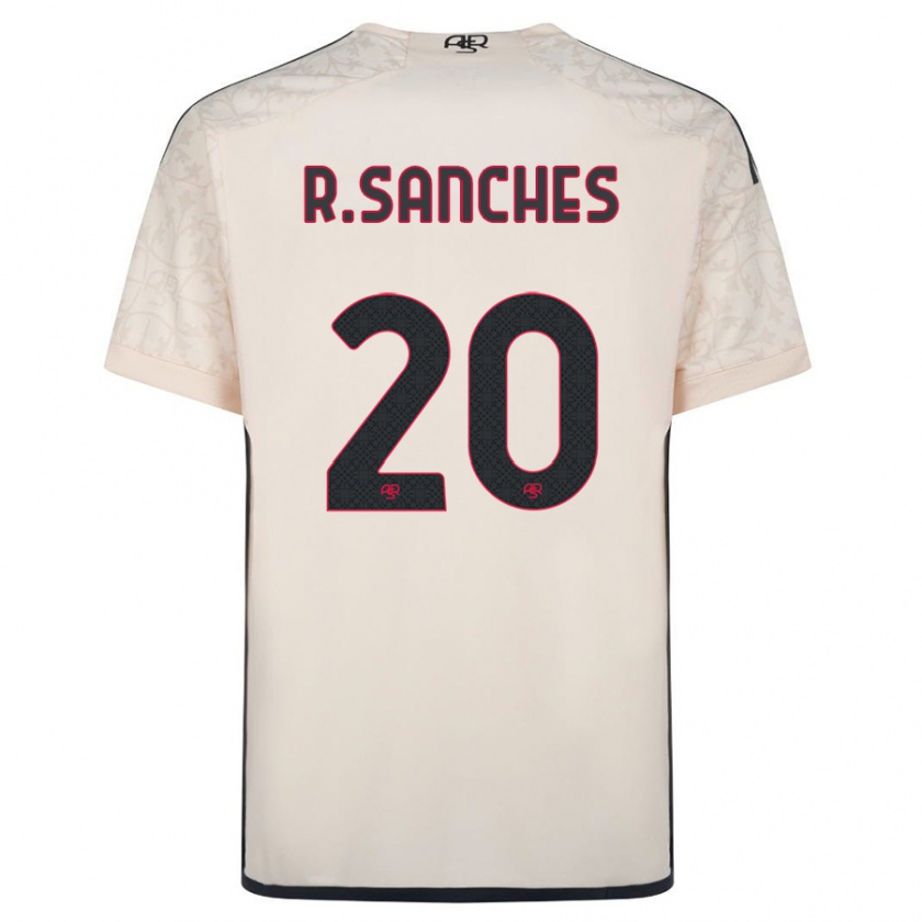 Kandiny Hombre Camiseta Renato Sanches #20 Blanquecino 2ª Equipación 2023/24 La Camisa