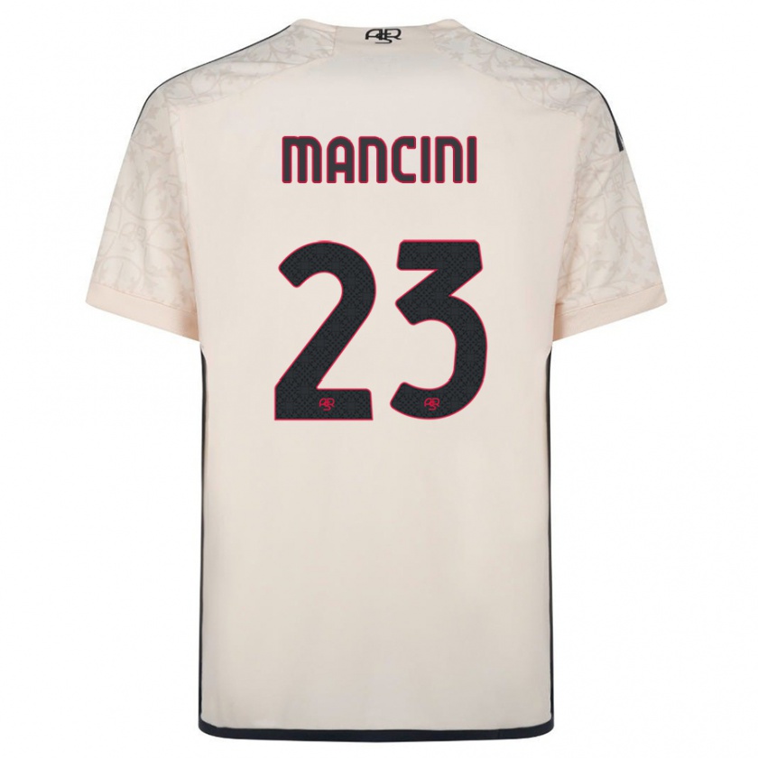 Kandiny Hombre Camiseta Gianluca Mancini #23 Blanquecino 2ª Equipación 2023/24 La Camisa