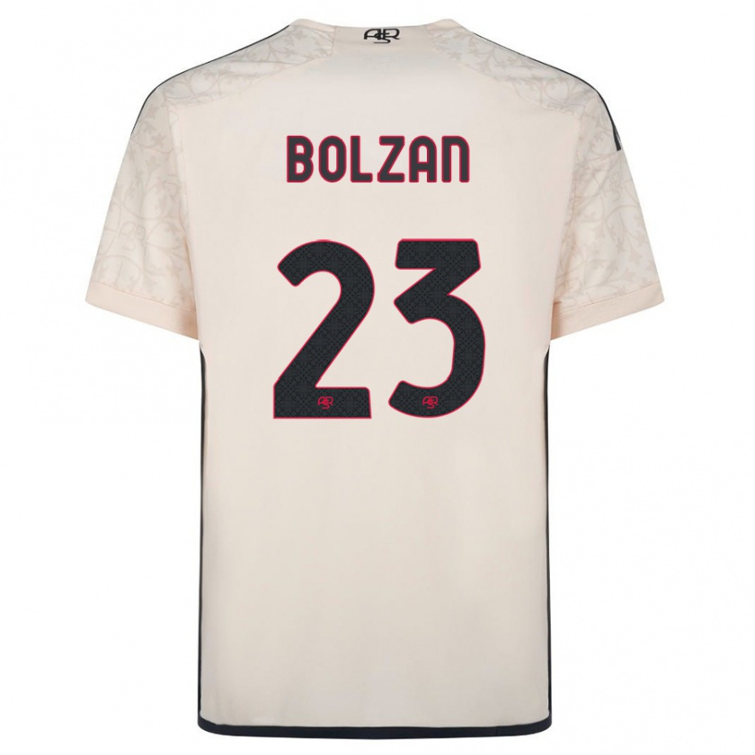 Kandiny Hombre Camiseta Alessandro Bolzan #23 Blanquecino 2ª Equipación 2023/24 La Camisa