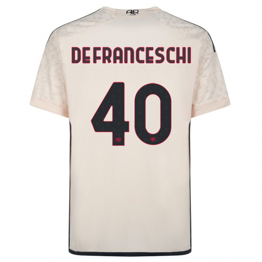 Kandiny Herren Leonardo De Franceschi #40 Cremefarben Auswärtstrikot Trikot 2023/24 T-Shirt Österreich