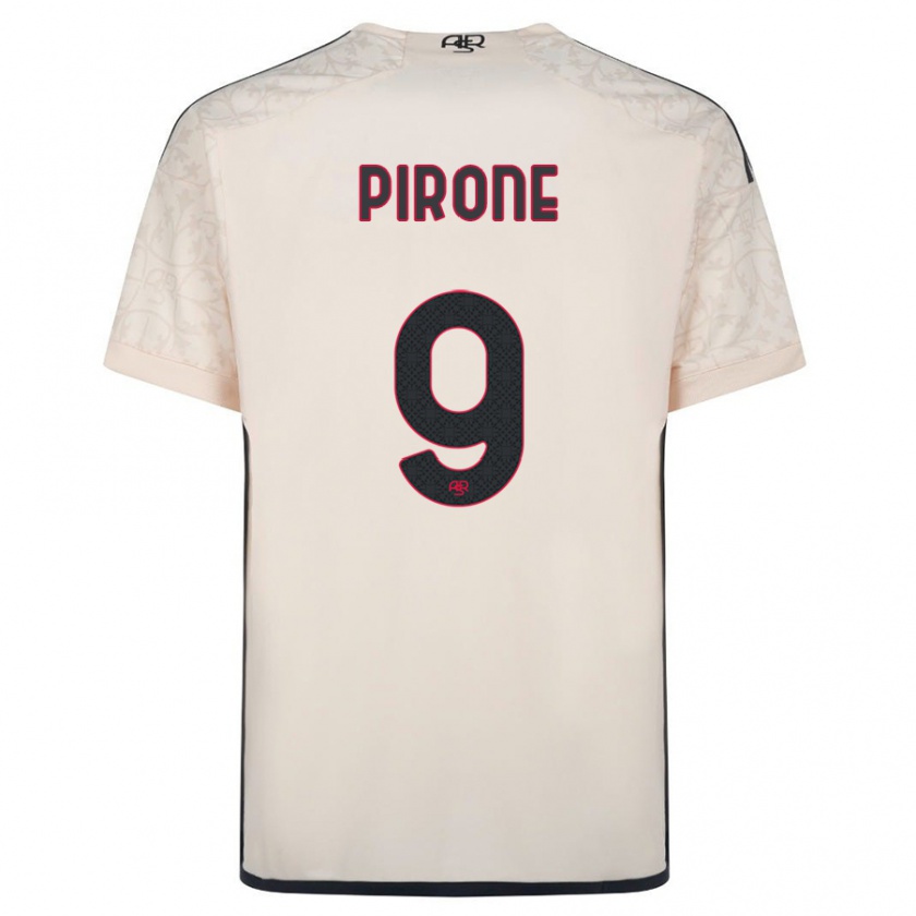 Kandiny Hombre Camiseta Valeria Pirone #9 Blanquecino 2ª Equipación 2023/24 La Camisa