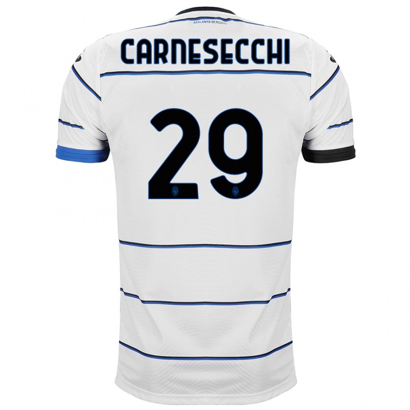 Kandiny Herren Marco Carnesecchi #29 Weiß Auswärtstrikot Trikot 2023/24 T-Shirt Österreich