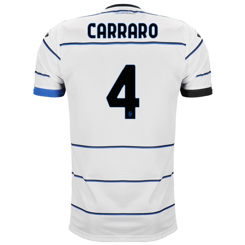 Kandiny Herren Marco Carraro #4 Weiß Auswärtstrikot Trikot 2023/24 T-Shirt Österreich