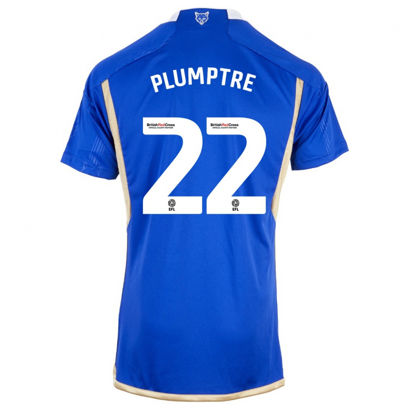 Kandiny Mujer Camiseta Ashleigh Plumptre #22 Azul Real 1ª Equipación 2023/24 La Camisa