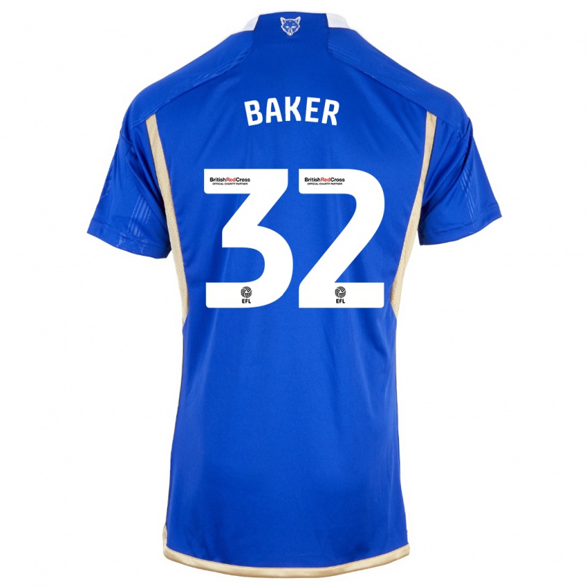 Kandiny Mujer Camiseta Ava Baker #32 Azul Real 1ª Equipación 2023/24 La Camisa