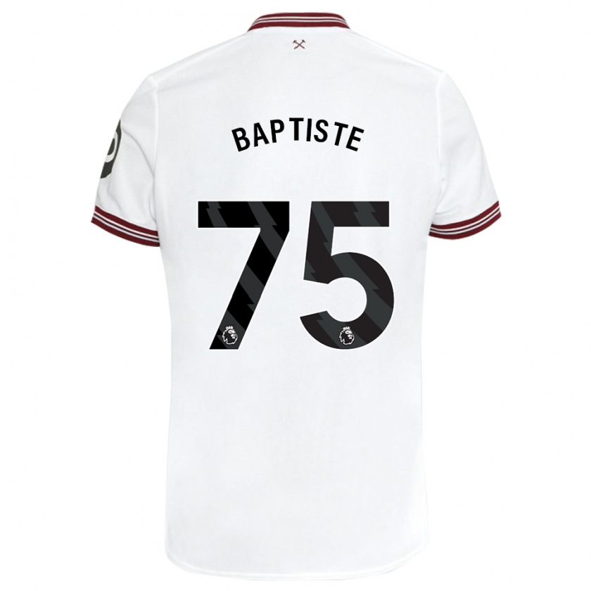 Kandiny Damen Jamal Baptiste #75 Weiß Auswärtstrikot Trikot 2023/24 T-Shirt Österreich