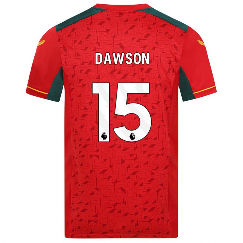 Kandiny Donna Maglia Craig Dawson #15 Rosso Kit Gara Away 2023/24 Maglietta