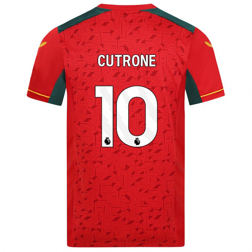 Kandiny Donna Maglia Patrick Cutrone #10 Rosso Kit Gara Away 2023/24 Maglietta