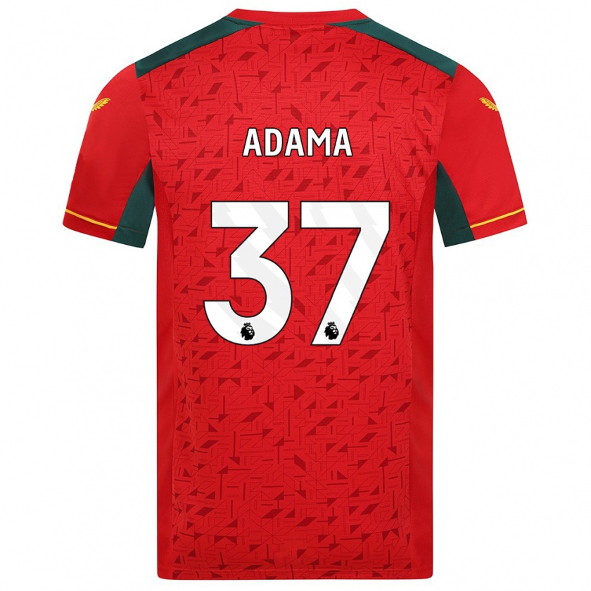 Kandiny Donna Maglia Adama Traore #37 Rosso Kit Gara Away 2023/24 Maglietta