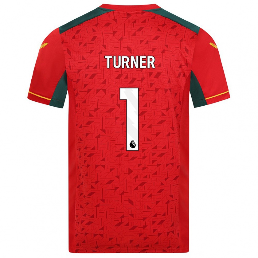 Kandiny Mujer Camiseta Shannon Turner #1 Rojo 2ª Equipación 2023/24 La Camisa